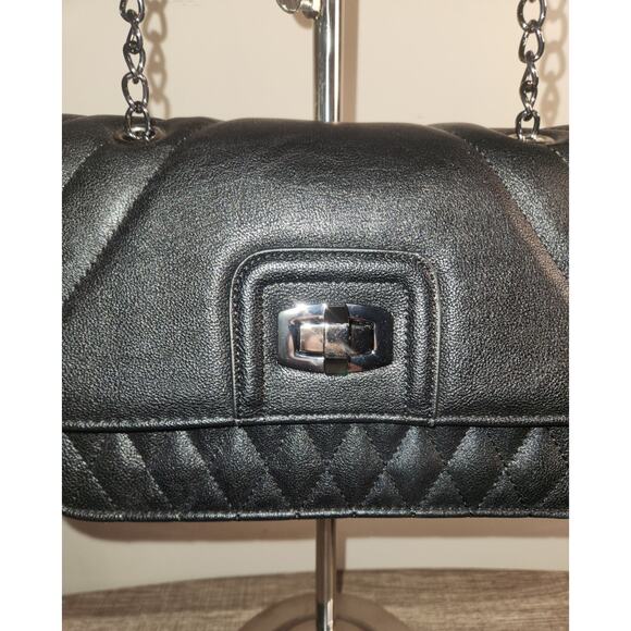 Express Quilted Flap Over Crossbody Bag Evening Purse with Chain Strap - Picture 2 of 10